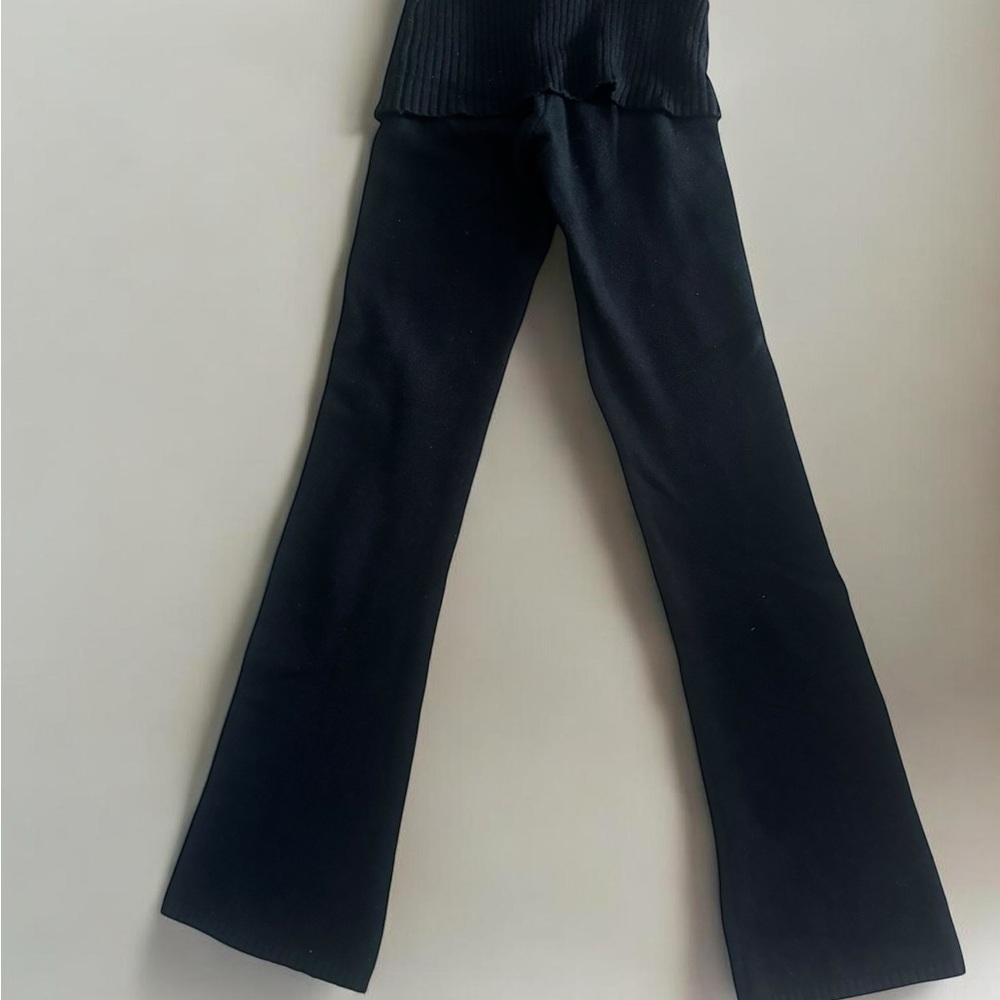 Frankie's Bikinis Black Flare Leggings